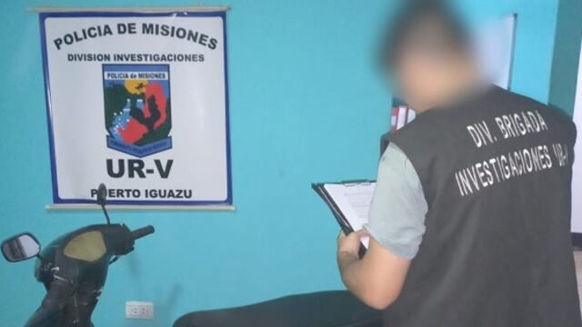 Puerto Iguazú: recuperan motocicleta robada.