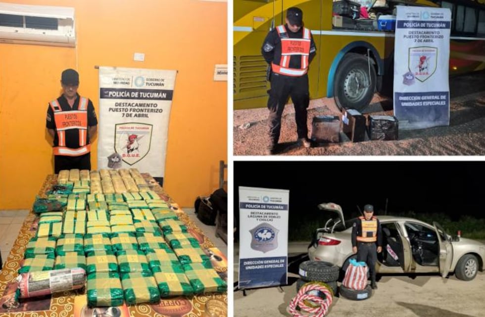 Controles en frontera: decomisos de coca y carga ilegal en tres puntos de Tucumán