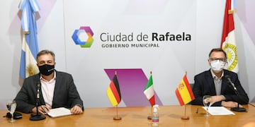 Videoconferencia con las ciudades hermanas de Fossano, Carcabuey y Sigmariggendorf
