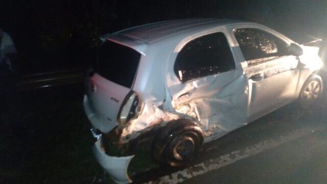 Puerto Iguazú: accidente vial en el acceso a la localidad.