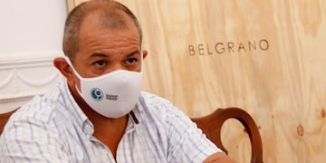 El secretario general de Sadop Rosario, Martín Lucero. (@sadoprosario)