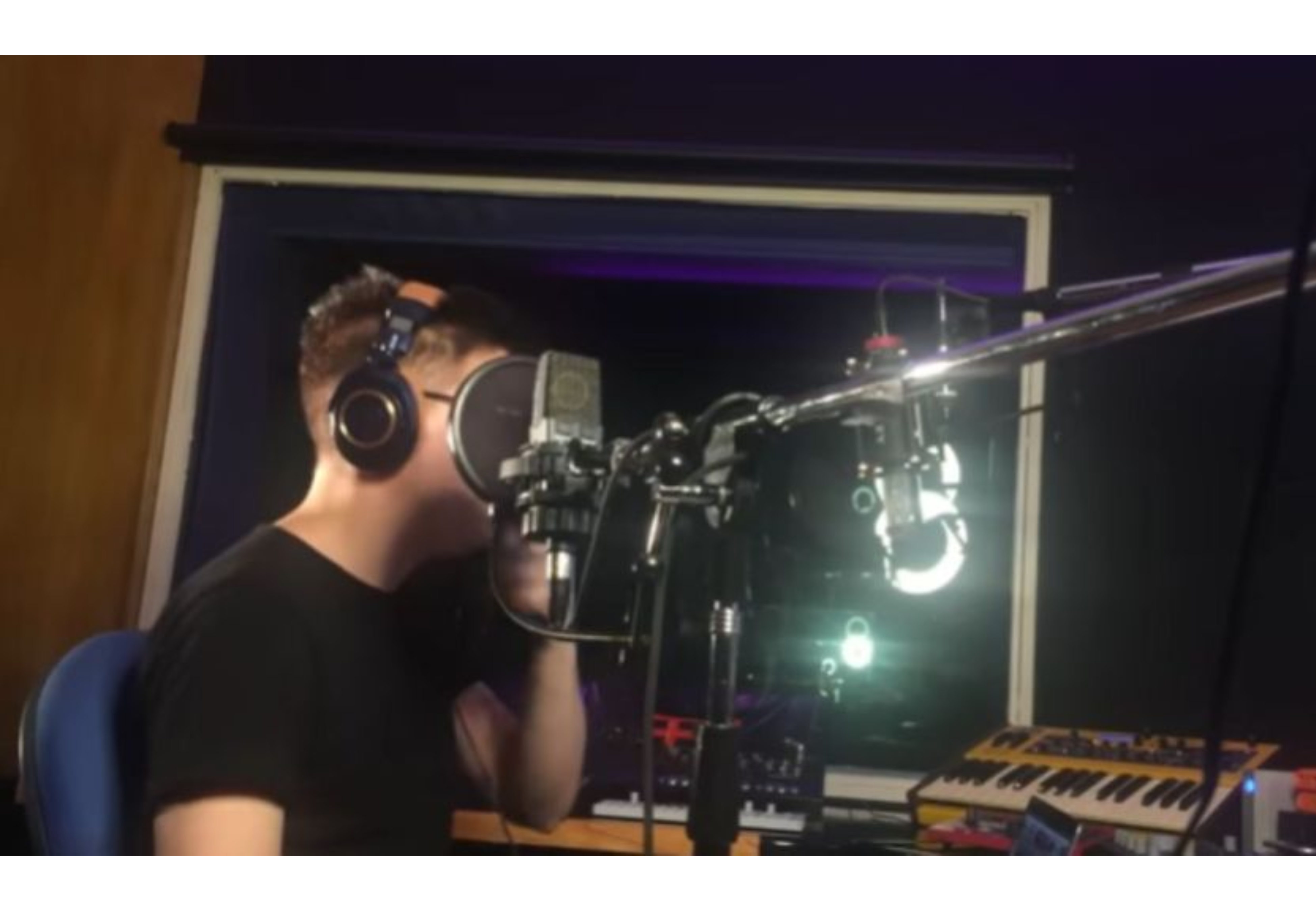 El estudio de grabación.