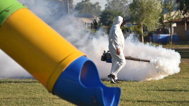 Las fumigaciones se realizan en espacios públicos y espacios verdes del Partido.
