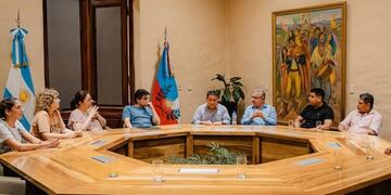 Jalil se reunió con representantes de iglesias evangelistas de la provincia.