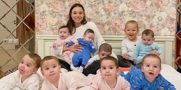 La millonaria pareja busca cumplir su sueño de tener una familia numerosa.