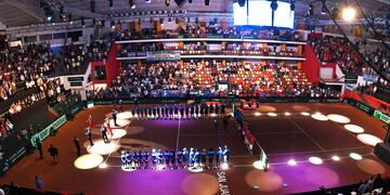 Copa Davis en el Estadio Aldo Cantoni.
