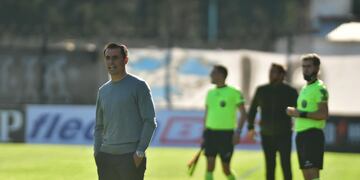 El Guille Farré, conforme con el empate de Belgrano en su debut. (Federico López Claro / La Voz).