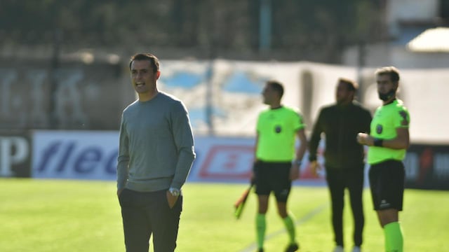 El Guille Farré, conforme con el empate de Belgrano en su debut. (Federico López Claro / La Voz).