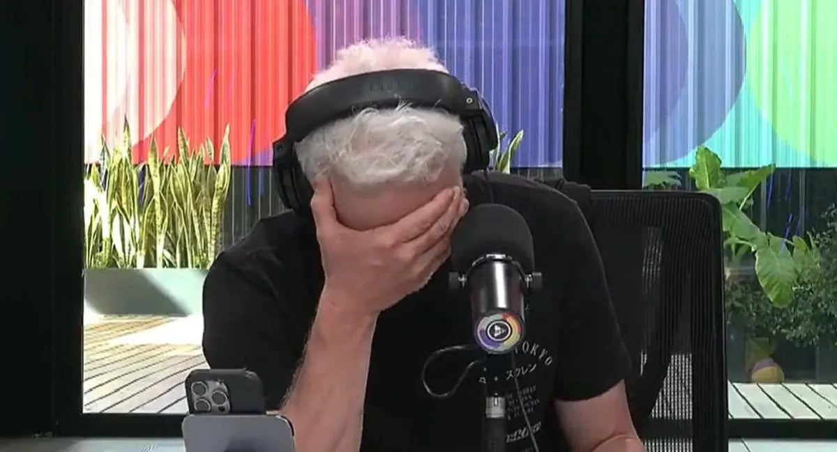 El llanto en vivo de Andy Kusnetzoff al hablar de la situación política