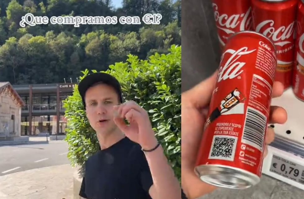 Es argentino, fue al supermercado en Italia y mostró todo lo que se puede comprar con un euro