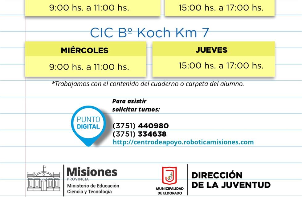Eldorado: continúan fortaleciendo el trabajo de los centros de apoyo pedagógico