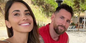Antonela Roccuzzo y Lionel Messi disfrutando de unas soñadas vacaciones.