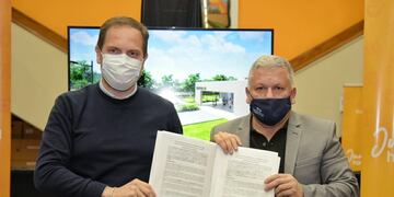 Martin Gill estuvo de visita en Arroyito