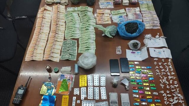 La droga secuestrada en San Rafael.