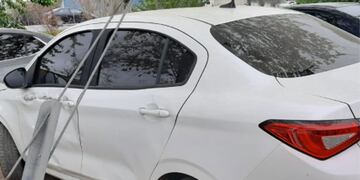 El auto recuperado. (Policía)