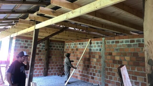 Avanza la construcción de la Escuela de la Familia Agrícola en colonia Nueva Argentina de Wanda