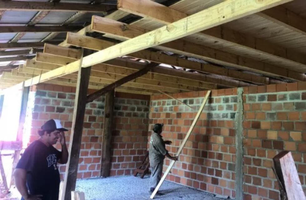 Avanza la construcción de la Escuela de la Familia Agrícola en colonia Nueva Argentina de Wanda