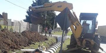Pujato desarrolla obras para mejorar los desagües del pueblo
