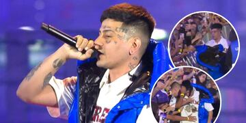 El sorprendente motivo por el cual Duki le regaló su chaleco Moncler a un fan en pleno show