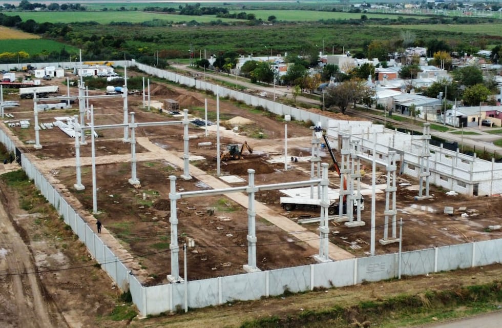 Según la Provincia, la Estación Transformadora Rafaela Norte ya está en un 50%