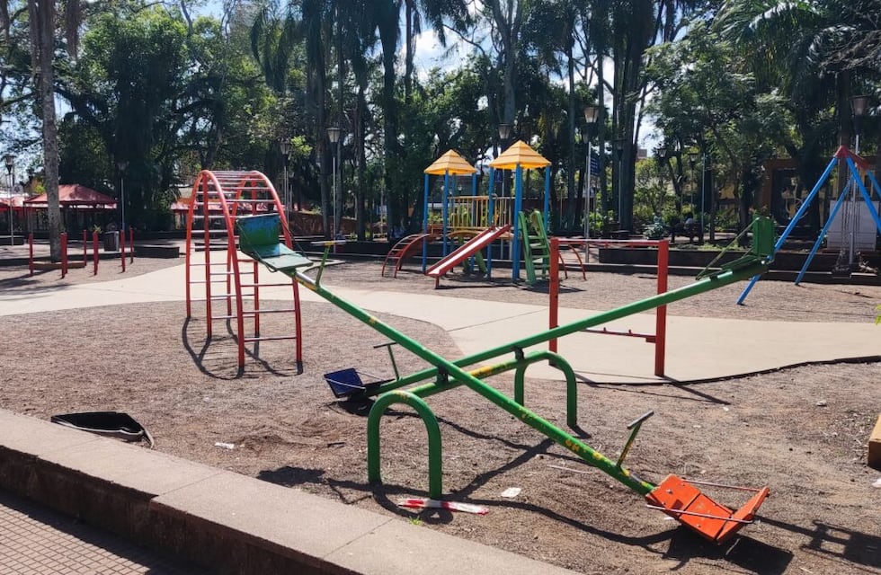 Eldorado: renovarán los juegos de la plaza Sarmiento