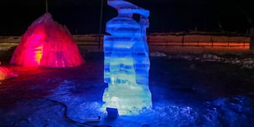 Se llevó a cabo la segunda jornada del Encuentro de Esculturas de Hielo