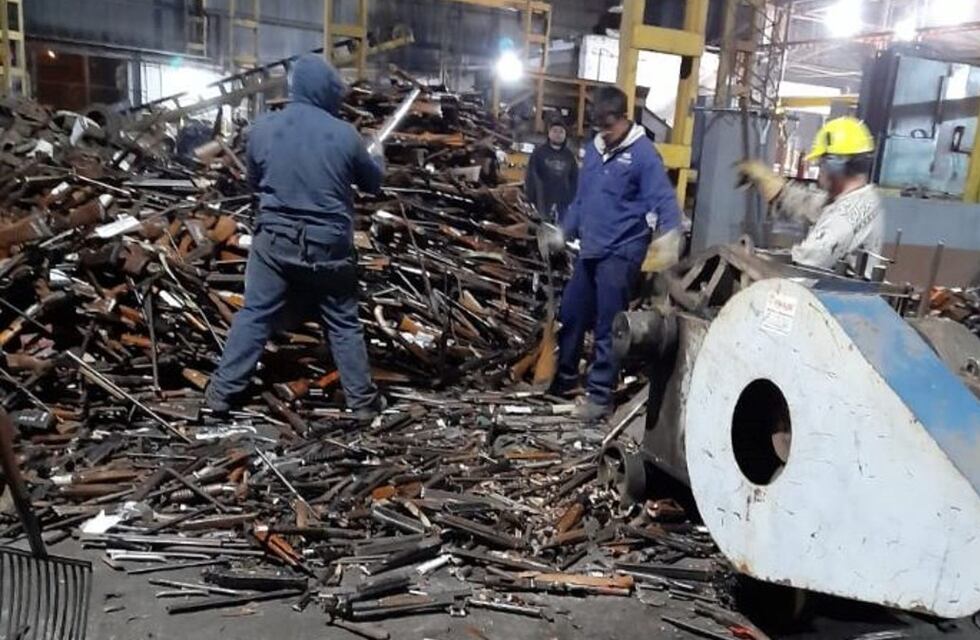 La Justicia de Córdoba destruyó alrededor de 10 mil armas de fuego