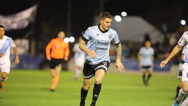 "No tuve situaciones de gol", admitió Pablo Vegetti. Pero aún así destacó el primer tiempo de Belgrano.