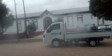 Fumigación en las localidades del distrito de Tres Arroyos