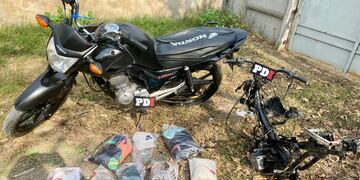 El material secuestrado a los dos menores