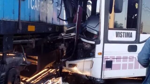 El accidente ocurrió en la localidad de San Martín.