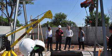 Obra de cloacas en barrio La Milka