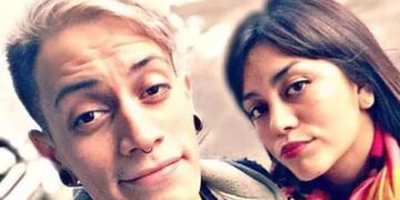 Germán Medina y su hermana