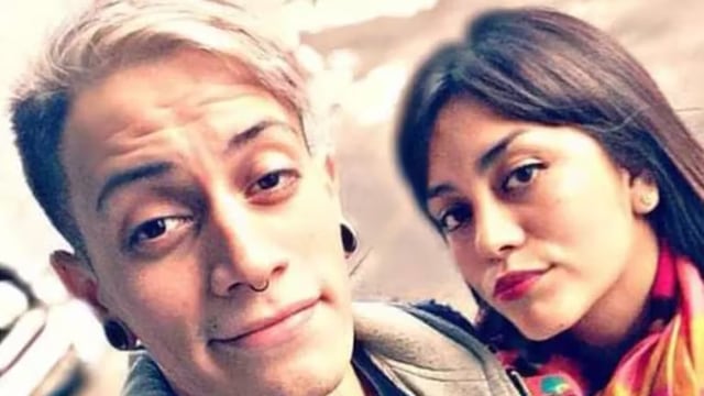 Germán Medina y su hermana