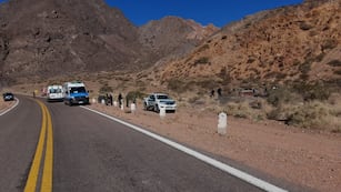 Un auto con turistas chilenos volcó en Uspallata y hubo heridos. Gentileza