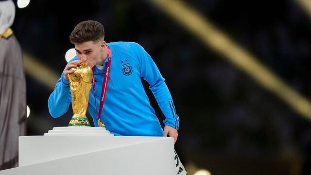 Julián Álvarez y la Copa del Mundo (Prensa Fifa).