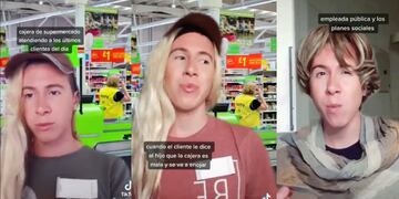 La historia del cordobés detrás de la "cajera del supermercado" (Captura TikTok)