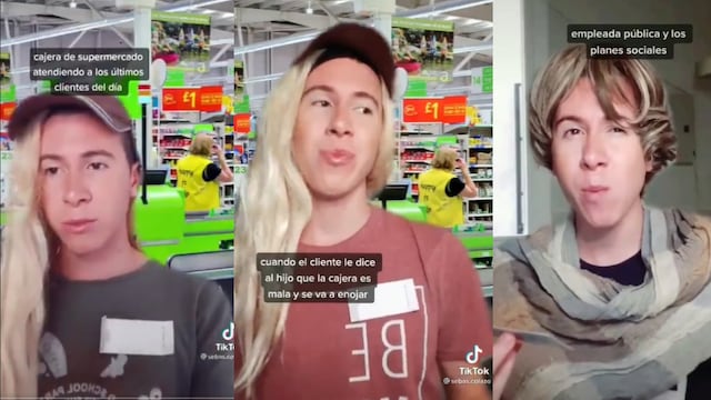 La historia del cordobés detrás de la "cajera del supermercado" (Captura TikTok)