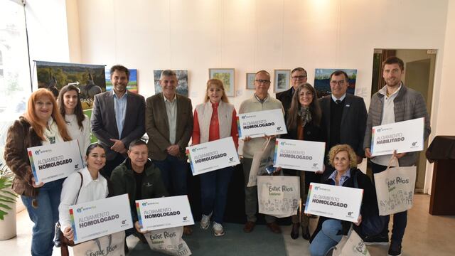 Diez alojamientos turísticos de Concordia fueron homologados.