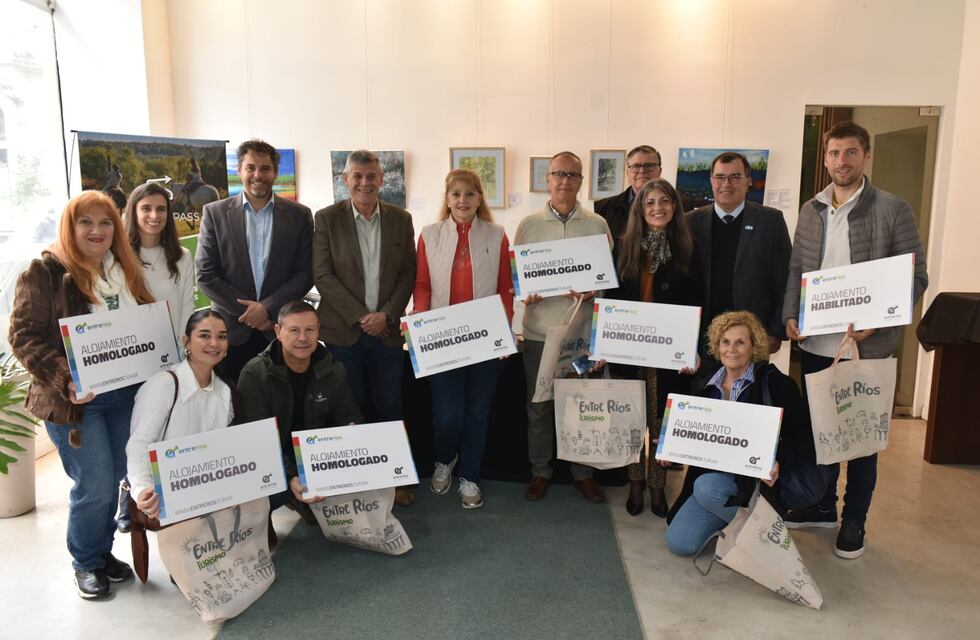 Diez alojamientos turísticos de Concordia fueron homologados