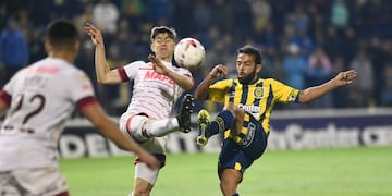 Lucas Gamba fue titular en la Academia, pero no pudo marcar diferencias en ataque.