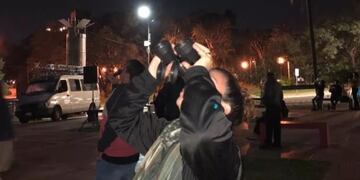 Gozo y disfrute del eclipse total de luna en el Hito de las Tres Fronteras.