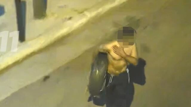 El video con la detención del sujeto de 32 años.