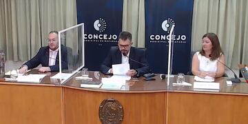 Alejandra Barberis junto a Franco Bertolín y Germán Bottero