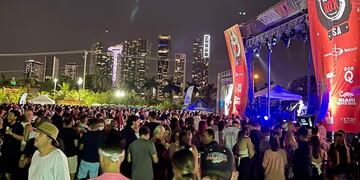 Postal de la segunda edición de Cosquín Rock USA, realizada este sábado en Miami. (Gentieza José Palazzo)