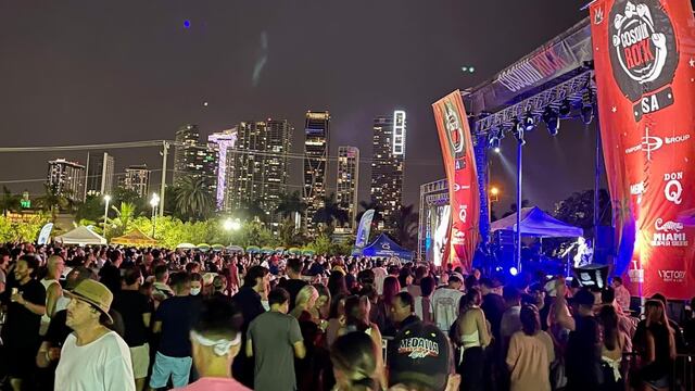 Postal de la segunda edición de Cosquín Rock USA, realizada este sábado en Miami. (Gentieza José Palazzo)