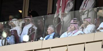 Mauricio Macri en el Mundial de Qatar 2022.