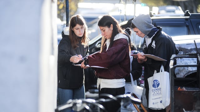 Censo 2022 en el Barrio 31 Padre Mugica en la zona de Retiro de la Ciudad de Buenos Aires. (Federico Lopez Claro)