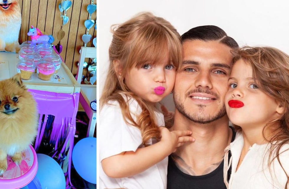 Así fue la tierna fiesta sorpresa que Isabella y Francesca, las hijas de Wanda Nara, le organizaron a su perrita Carla