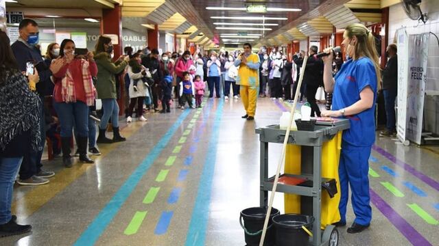 Flashmob en el Hospital Notti.